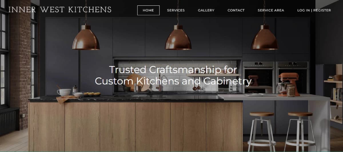 Inner West Kitchens website screenshot